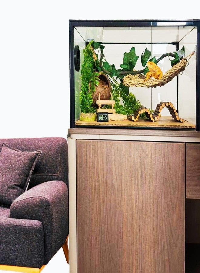 TEICCI Bearded Dragon Tank Accessories Set,10-Piece Kit Leopard Gecko Tank Accessories with Bearded Dragon Hammock, Large Reptile Bridge Hammock,Decor Suitable for Lizards, Geckos, and Chameleons - Image 3